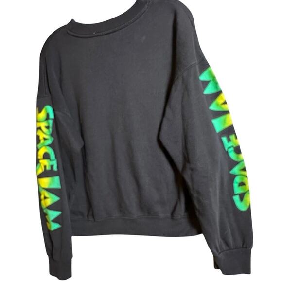 Vtg 90’s SpaceJam Warner Brothers Sweatshirt Men Unisex Women Size L Black‎ - Picture 10 of 16